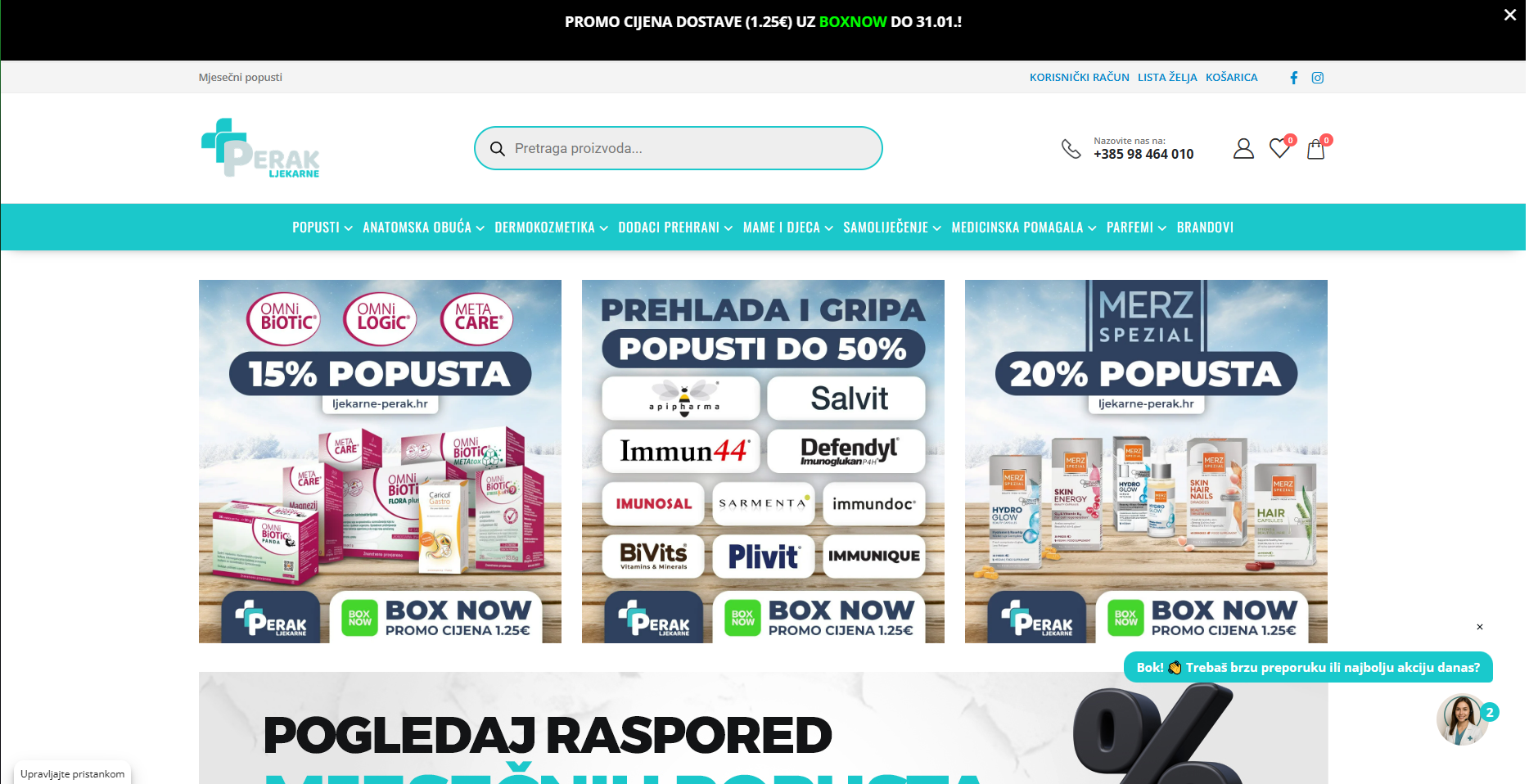 Ljekarne Perak Website